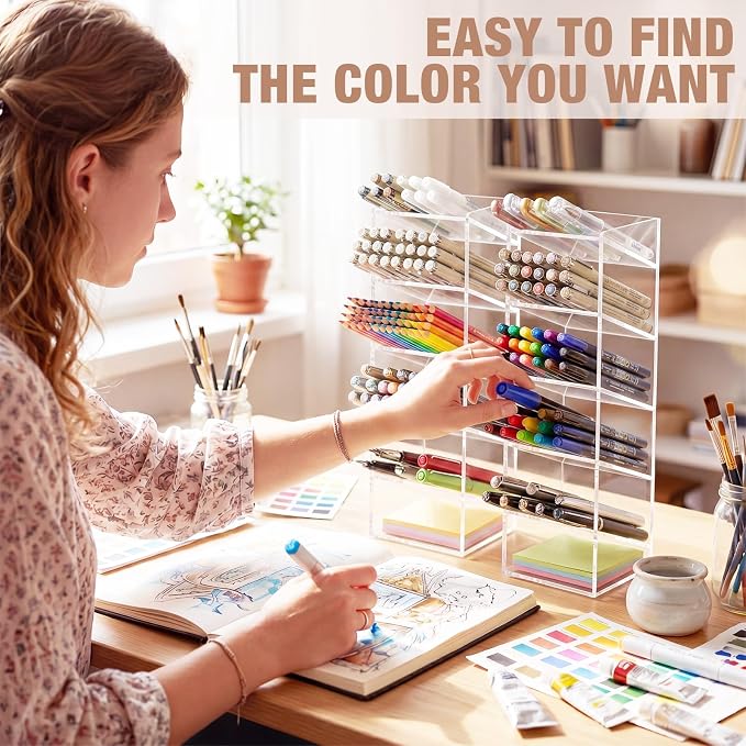MotiMind Acrylic Pen Organizer Storage - Image 6
