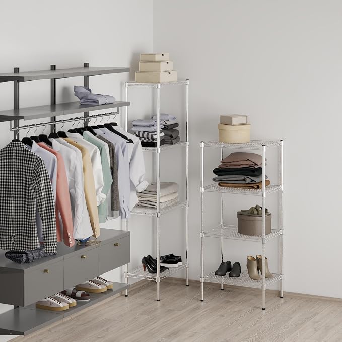 Regal Altair 18" Deep x 24" Wide x 54" Height Wire Shelving Kit | 4-Tier | NSF - Image 7