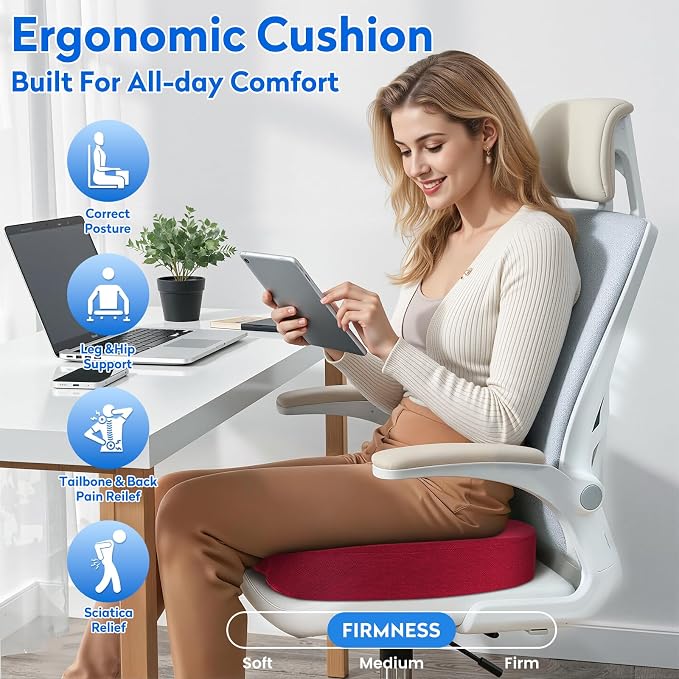 XXL Seat Cushion Office Car Seat Cushion, Memory Foam Cushion - Image 6