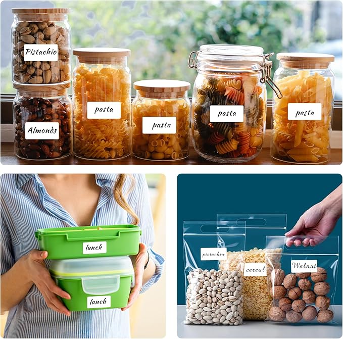 Multi-Use Removable Labels, Water/Oil/Tear Resistant/Ink Won't Smudge No Residue - Image 4