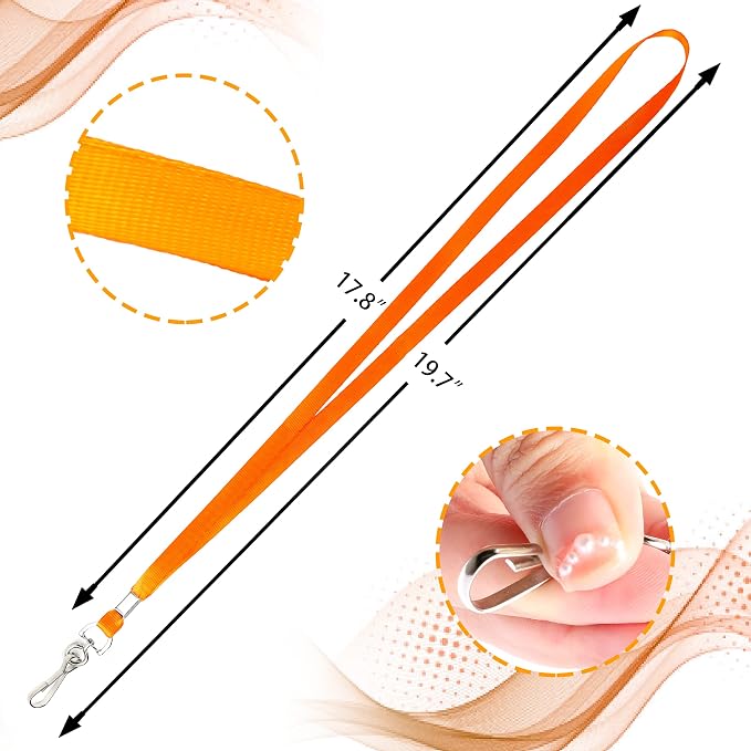 LOCONHA 50 Pack Orange lanyards Lanyards - Image 2