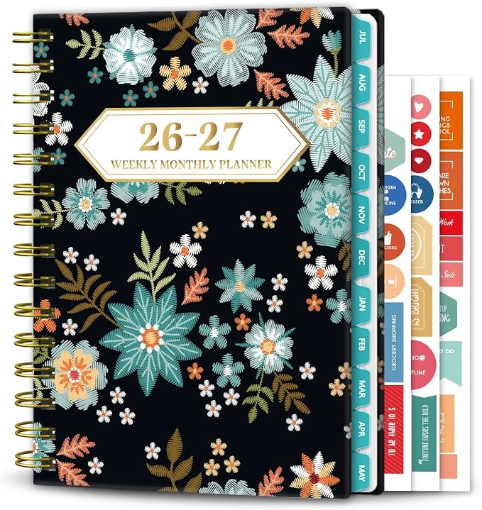 Planner 2026-2027 Weekly and Monthly Calendar Planner Jul 2026-Jun 2027 | by Ymumuda