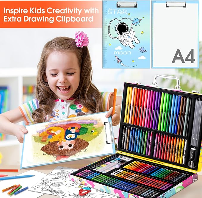 Art Supplies, 180 Pack Drawing Painting Set - Image 4