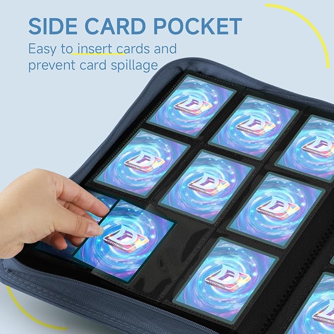 9 Pocket Card Binder, 360 Pockets Trading Card Binder, Double Sided Pocket - Image 5