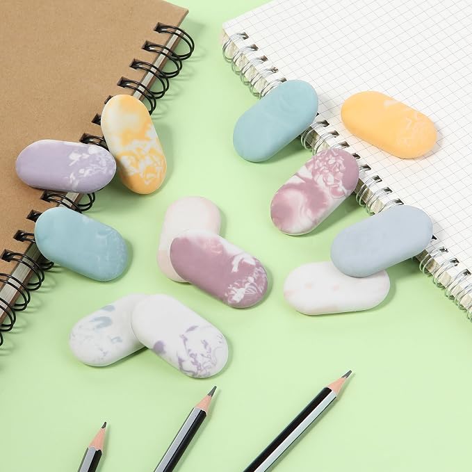 Mr. Pen- Marble Pencil Erasers, 12 Pack, Art Sketching, Clean Smudge-Free - Image 3