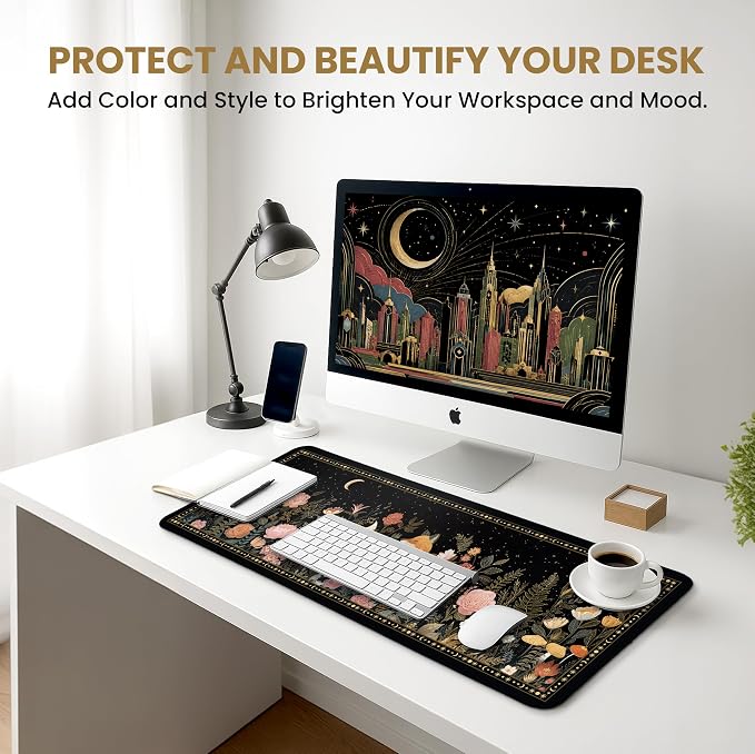 Aesthetic Desk Mat, Cute Wildwood Fox Desk Pad Protector - Image 6