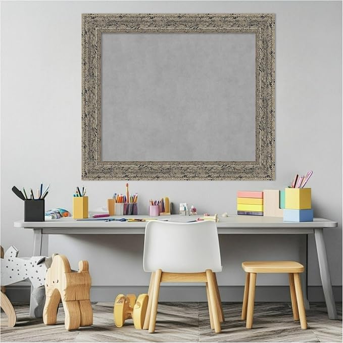 Amanti Art Silver Framed Magnetic Board 25x29 Medium Vision Board - Image 5