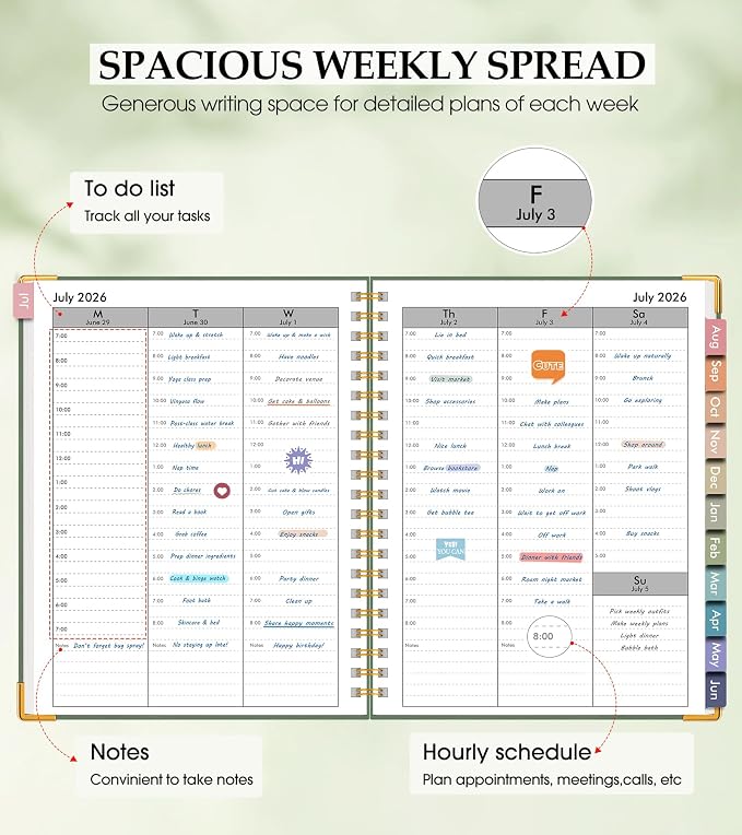 2026-2027 Appointment Book, Academic Weekly and Monthly Calendar Planner from - Image 3