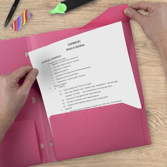 Five Star 2-Pocket Folder, Plastic Folder - Image 5