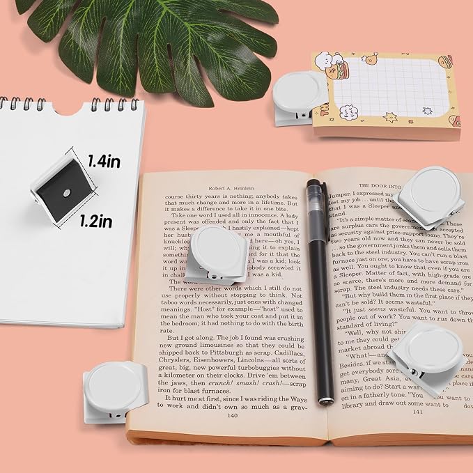 VNDUEEY White Magnetic Clips, Refrigerator Magnets Metal Clips - Image 6