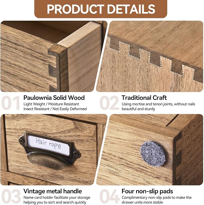 KIRIGEN Wooden Desk Storage Cabinet - Image 6