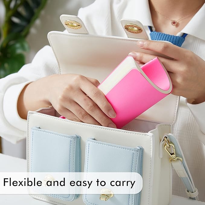 8 Pack Soft Cover Journal Bulk, Feela Notebooks College Ruled for Work, Lined Travel Journal for Women Men, Note Taking Notebook School Supplies Business Writing, 8.2” x 5.5”, A5, Berry-DeskLoop Office