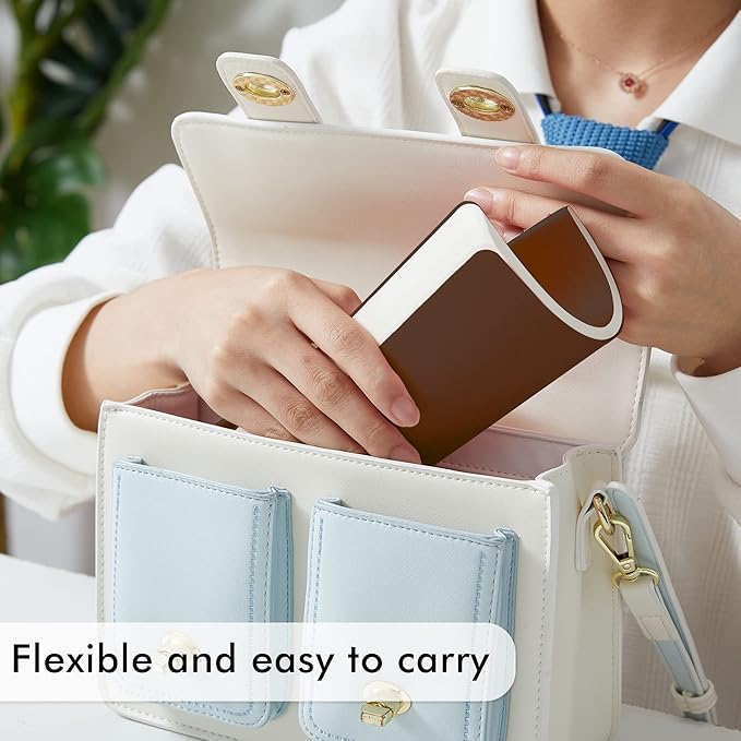 feela 8 Pack Soft Cover Journal Bulk, Notebooks College Ruled for Work, Lined Travel Journal for Women Men, Note Taking Notebook School Supplies Business Writing, 8.2” x 5.5”, A5, Brown-DeskLoop Office