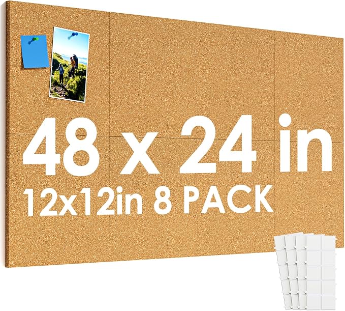 MaxGear 48" x 24" Large Cork Board by MaxGear