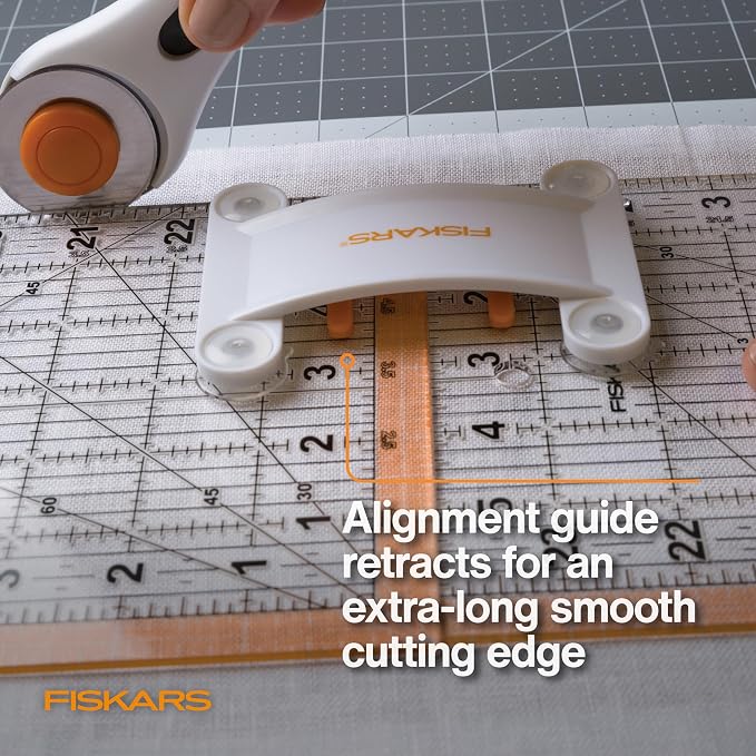 Fiskars 3-Piece Ruler & Connector Set, 6.5"x6.5" and 6.5"x24.5" Rulers - Image 5