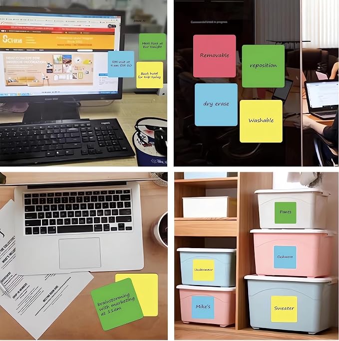 Dry Erase Sticky Notes Reusable Labels - Image 5