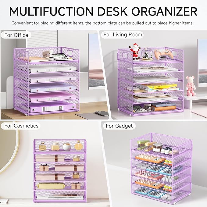 6 Tiers Letter Tray Paper Organizer - Image 5