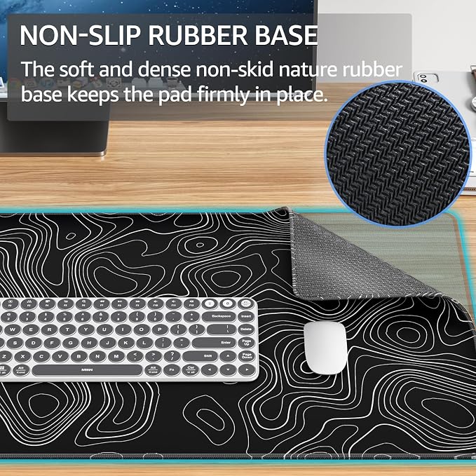 KTRIO Large Gaming Mouse Pad, 31.5 x 15.7 in, XXL | Smooth Micro-Weave Surface - Image 4