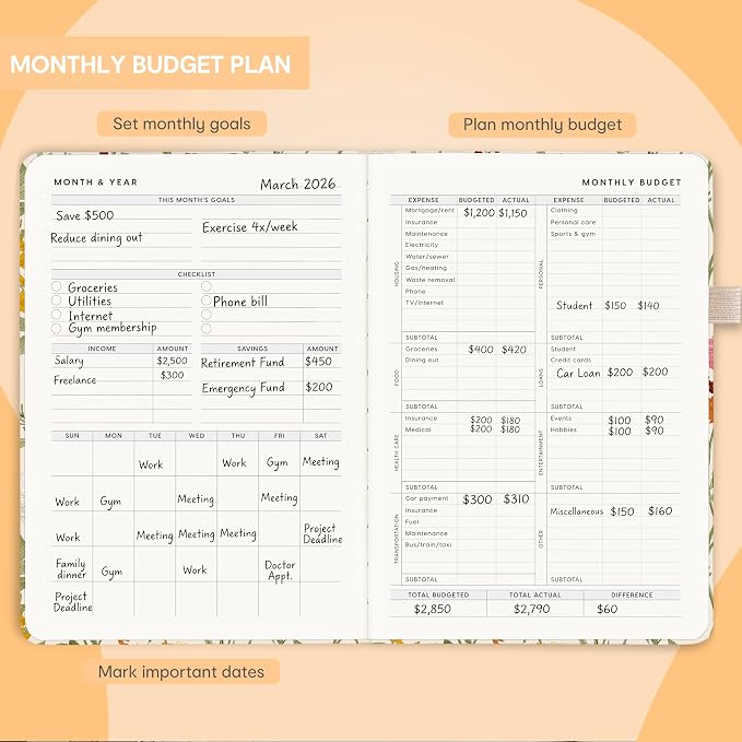 &And Per Se Budget Planner and Monthly Bill Organizer, Undated Budget Book - Image 4