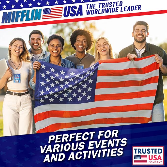 Mifflin-USA Passport & Card Holders, Extra Large ID Name Badge Holder, - Image 8