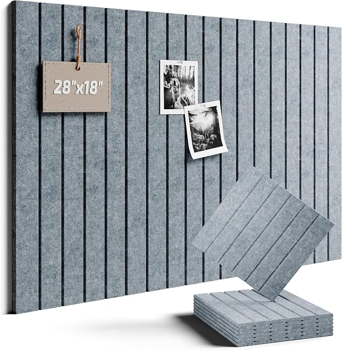 Felt Bulletin Board Tiles -28"x18" by FLUXYNARA