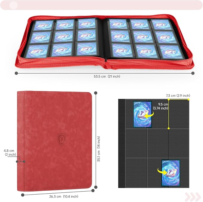 9 Pocket Card Binder, 360 Pockets Trading Card Binder, Double Sided Pocket - Image 3