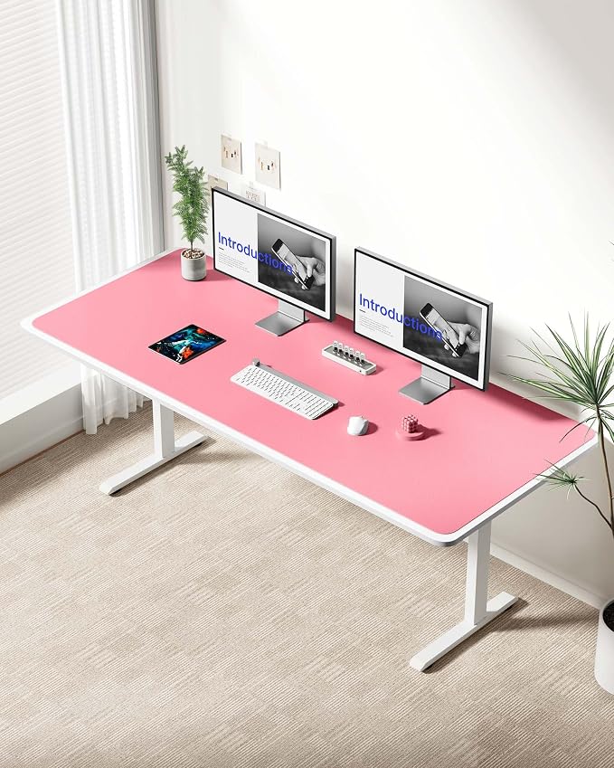 YSAGi Leather Desk Protector, Office Mat, Large Mouse Mat, Non-Slip PU Leather - Image 2