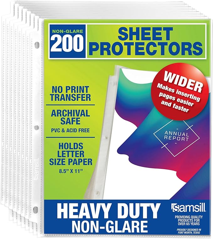 Samsill Heavy Duty Sheet Protectors by Samsill