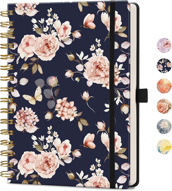 AHGXG Spiral Journal Notebook, 160 Lined Pages, A5 Medium Size, by AHGXG