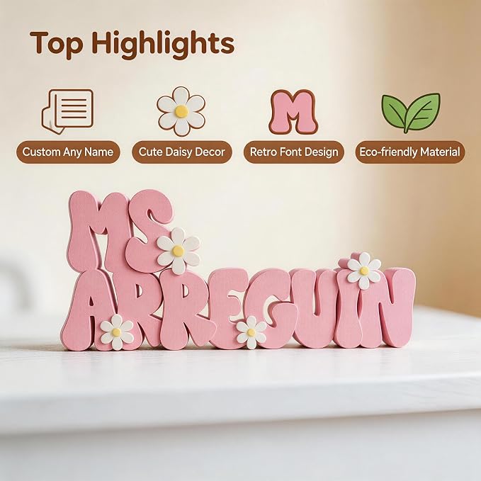 Personalized Teacher Name Plate - Image 2