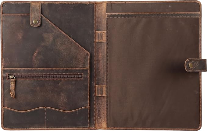 KomalC Leather Portfolio Folder - Image 6