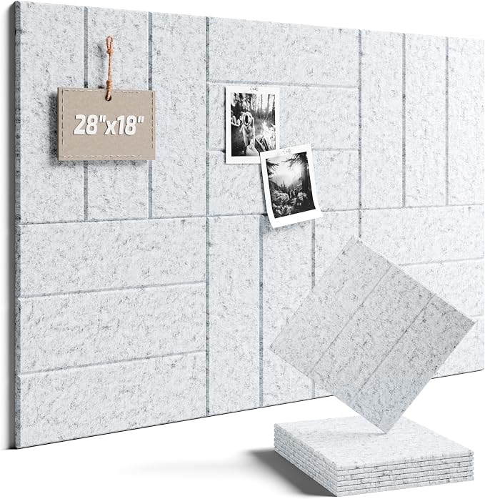 Felt Bulletin Board Tiles -28"x18" by FLUXYNARA