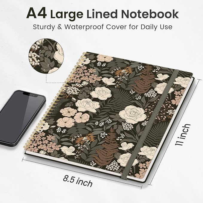 Taja Large Spiral Lined Journal - Image 2