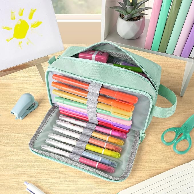 Sooez Original High Capacity Pencil Case, Big Pencil Bag Pouch Box Organizer - Image 2