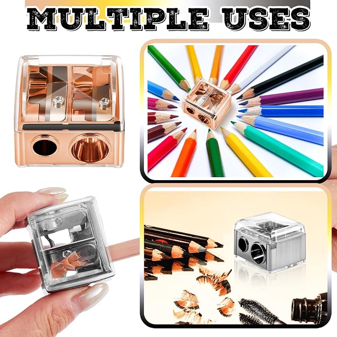 Chuangdi 5 Pack Makeup Pencil Sharpener Plastic Lip Liner Pencil Eyeliner - Image 7