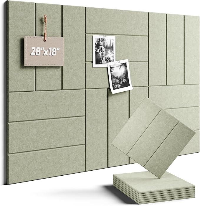 Felt Bulletin Board Tiles -28"x18" by FLUXYNARA