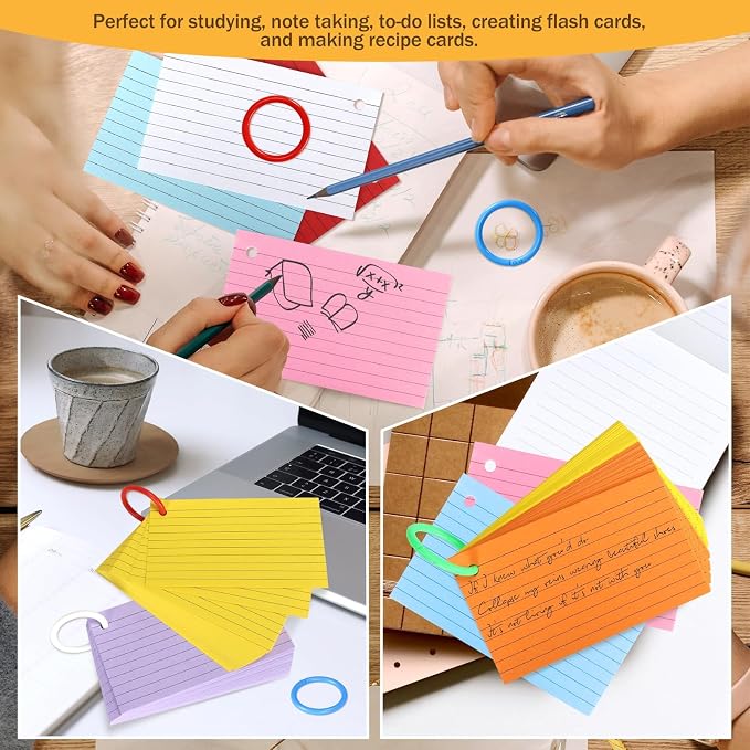 Tecmisse 1200 PCS Colorful Index Cards - Image 6