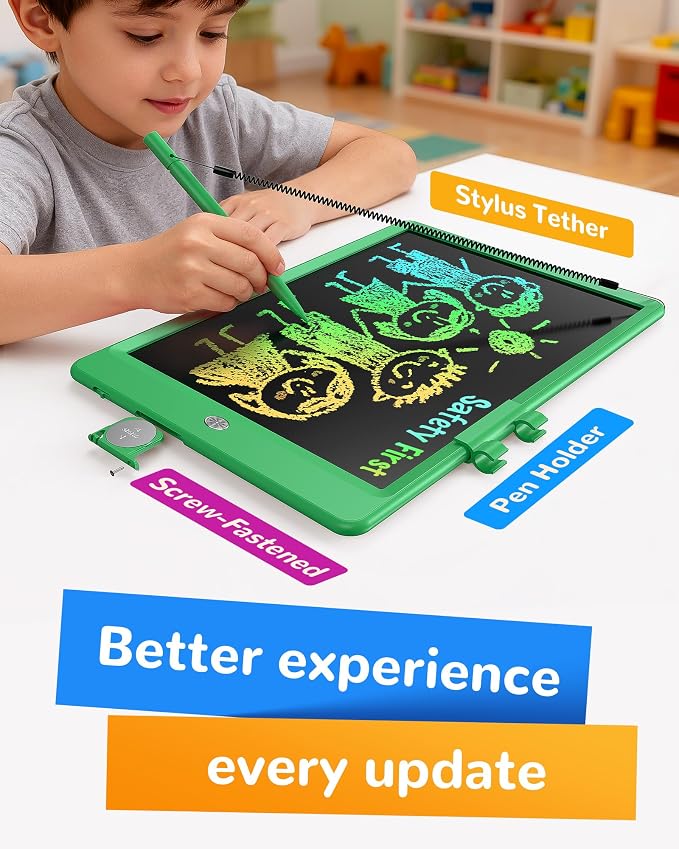KOKODI LCD Writing Tablet, 10 Inch Colorful Toddler Doodle Board Drawing Tablet - Image 3