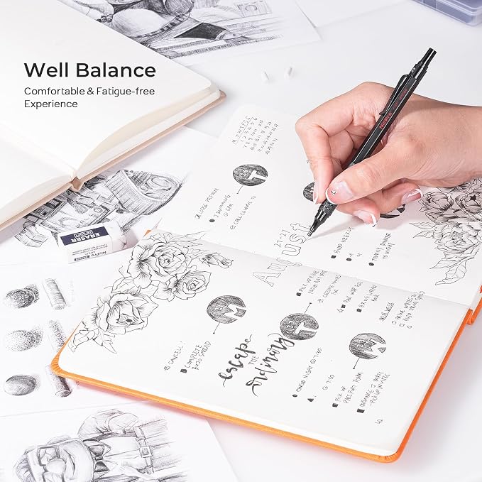 Nicpro 0.5 & 0.7 & 0.9 mm Metal Mechanical Pencil Set - Image 4