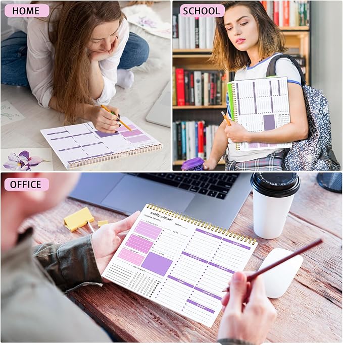Weekly To Do List Notepad, 8.5''x11'' Weekly Desk Planner - Image 6