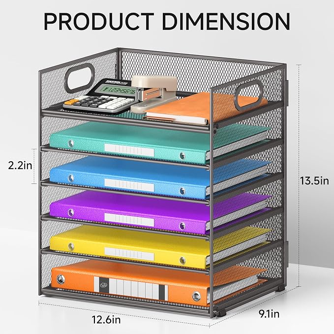 6 Tiers Letter Tray Paper Organizer - Image 5