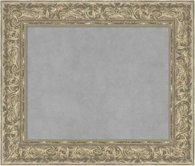 Amanti Art Silver Framed Magnetic Board 23x27 Small Vision Board by AmantiArt