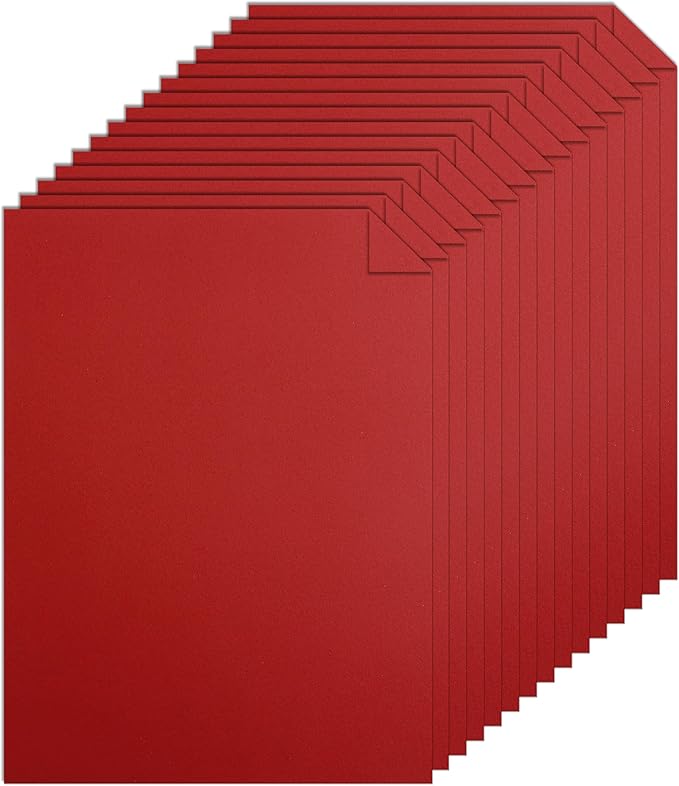 120 Sheets Dark Red Cardstock 8.5 x 11 Craft Paper, 92lb Christmas Red Card stock Printer Paper for Cards Making, Greeting Cards, Wedding, Invitations, Birthday-DeskLoop Office