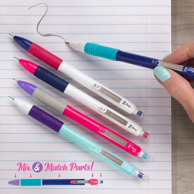 Zebra Pen Z-Grip Writing Set, Retractable Medium Point Ballpoint Pen and - Image 6