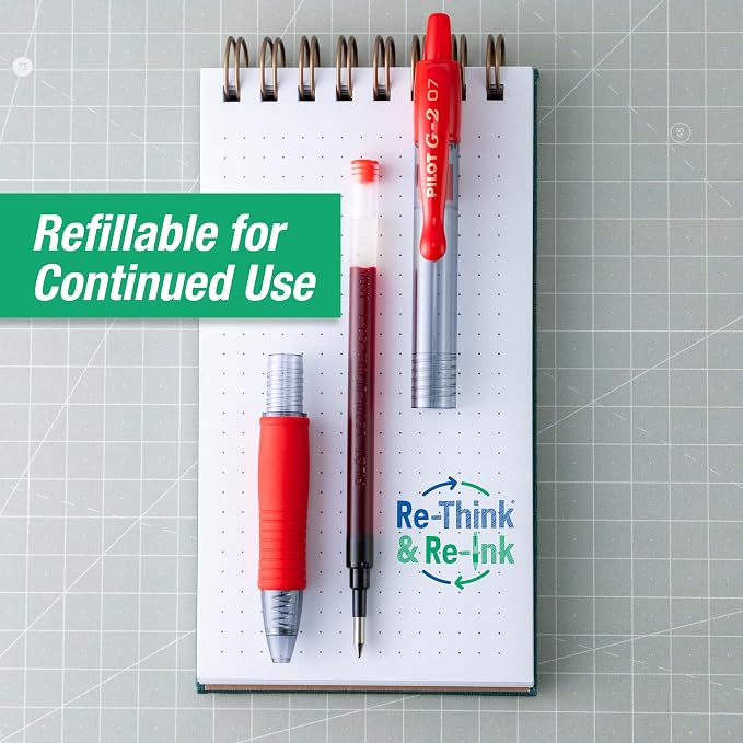 Pilot G2 Premium Refillable and Retractable Rolling Ball Gel Pens, Fine Point - Image 5