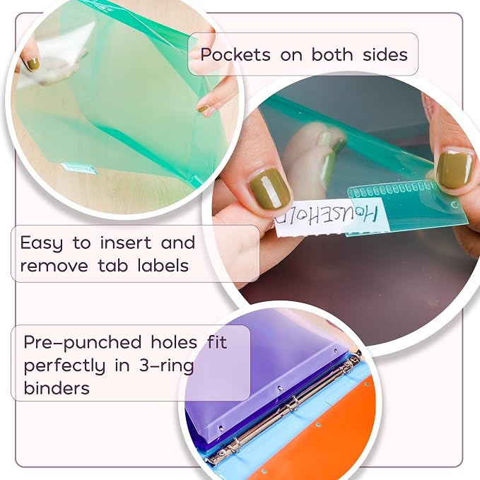 Mr. Pen- Binder Dividers with Pockets and Tabs, 16 Pack | Dividers - Image 4