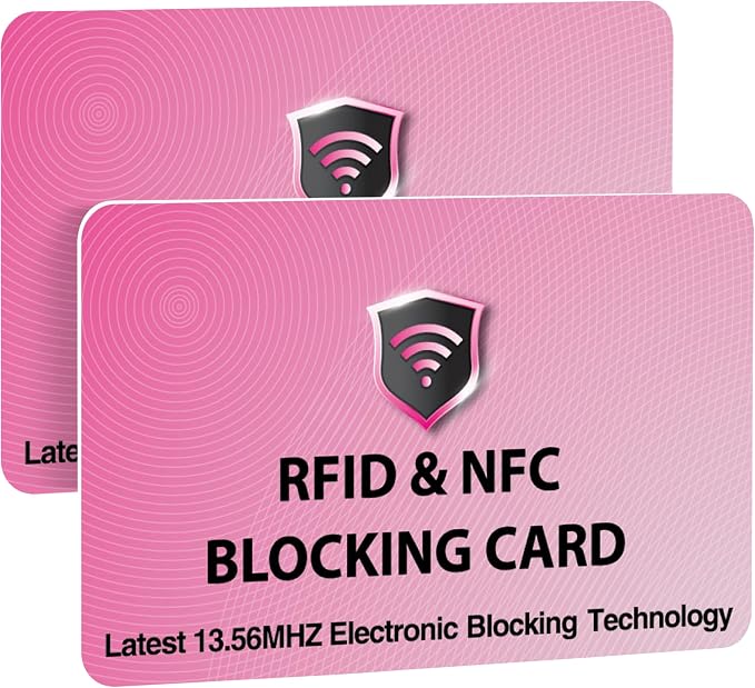 SaiTech IT 2 PK RFID Blocking Cards Protect Your Entire Wallet, and Cards from by SaiTechIT