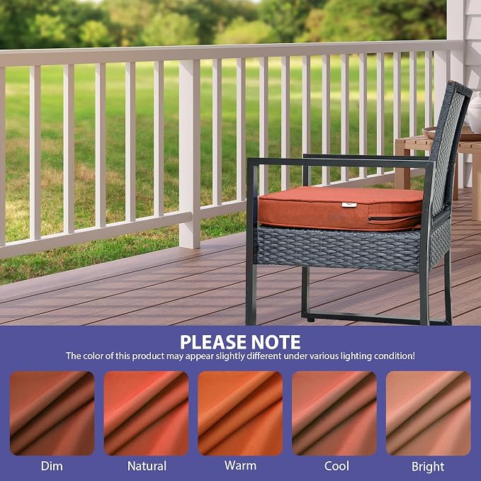IPYNBAP Outdoor Chair Cushions Set of 4 -Waterproof Outdoor Seat Cushions - Image 7