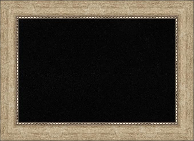 Amanti Art Black Cork Board for Wall, 21x29 Vision Board with Gold Frame, Medium Corkboard Office Decor for Home Organization, Casual Corkboard Pinboard to Display Items for Home Organization in-DeskLoop Office