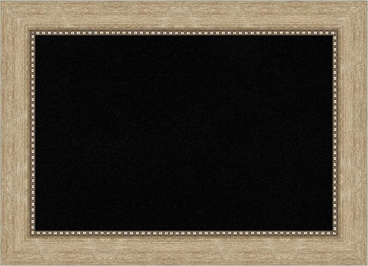 Amanti Art Black Cork Board for Wall, 21x29 Vision Board with Gold Frame, Medium Corkboard Office Decor for Home Organization, Casual Corkboard Pinboard to Display Items for Home Organization in-DeskLoop Office